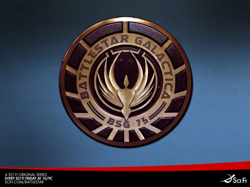 Battlestar Galactica Logo — Blue, Dramatic