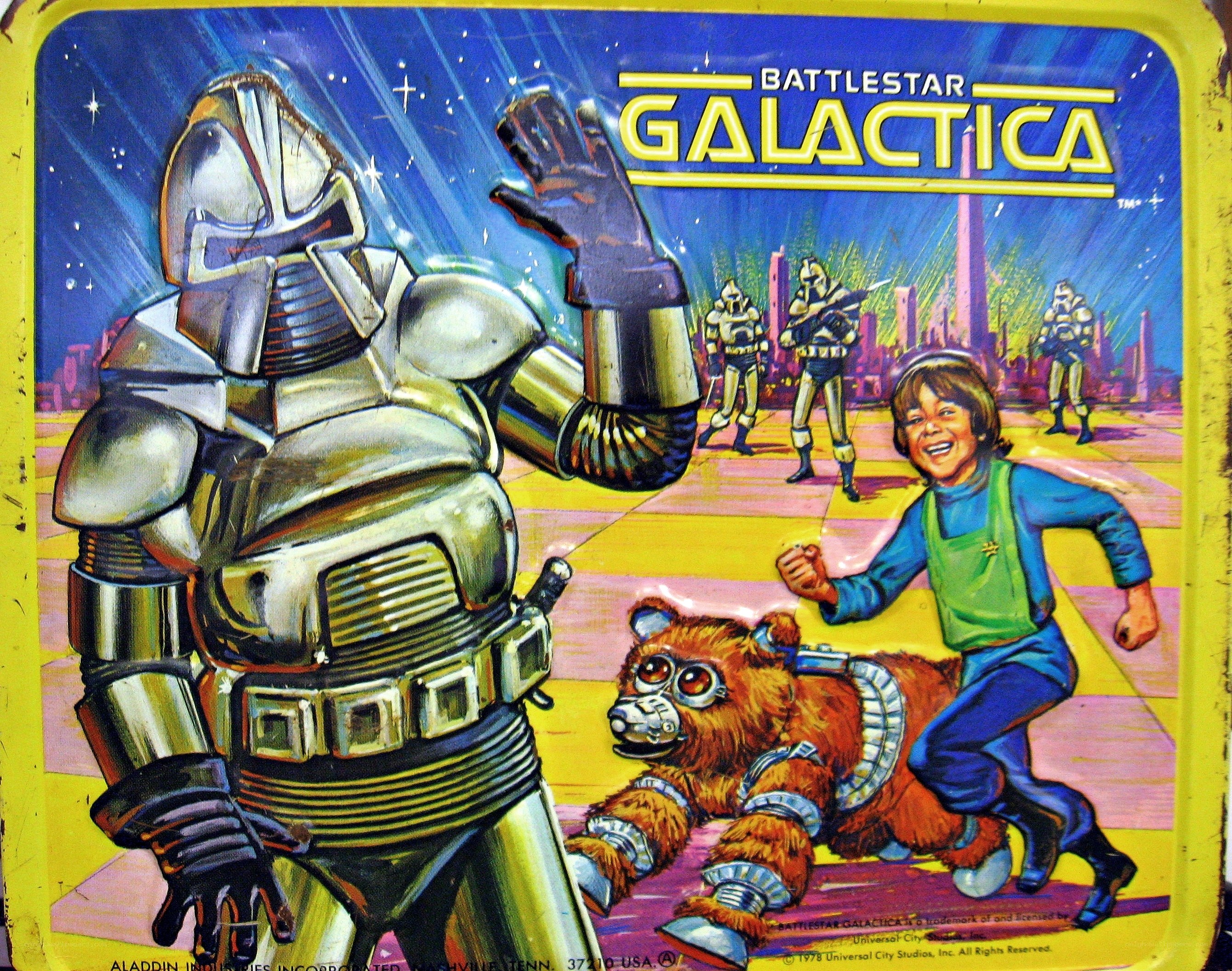 Battlestar Galactica lunchbox art
