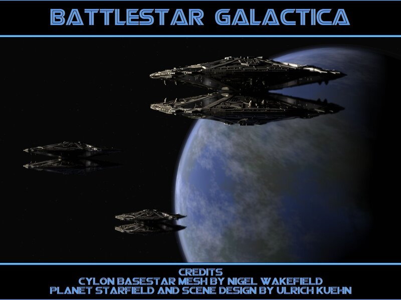 Battlestar Galactica scene