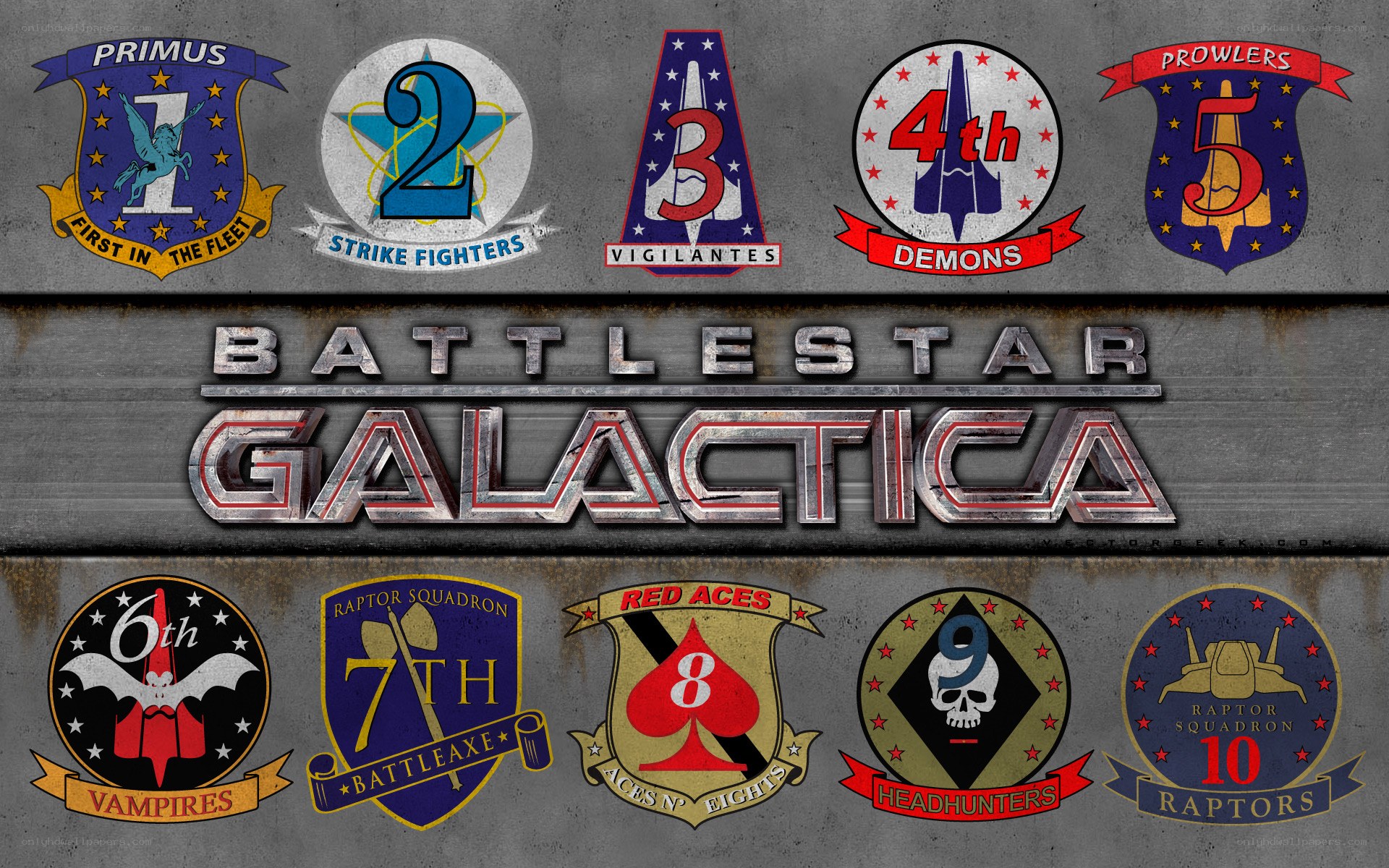 Battlestar Galactica squadron emblems