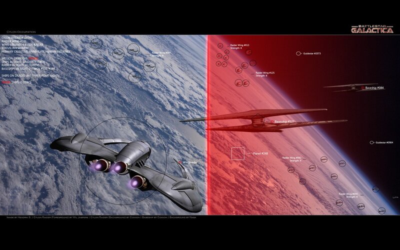 Battlestar Galactica tactical display