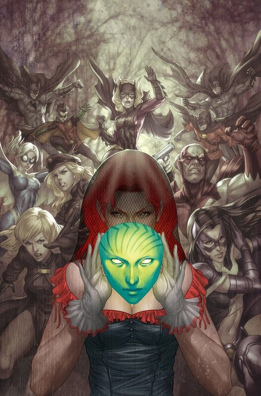 Batwoman and allies in action