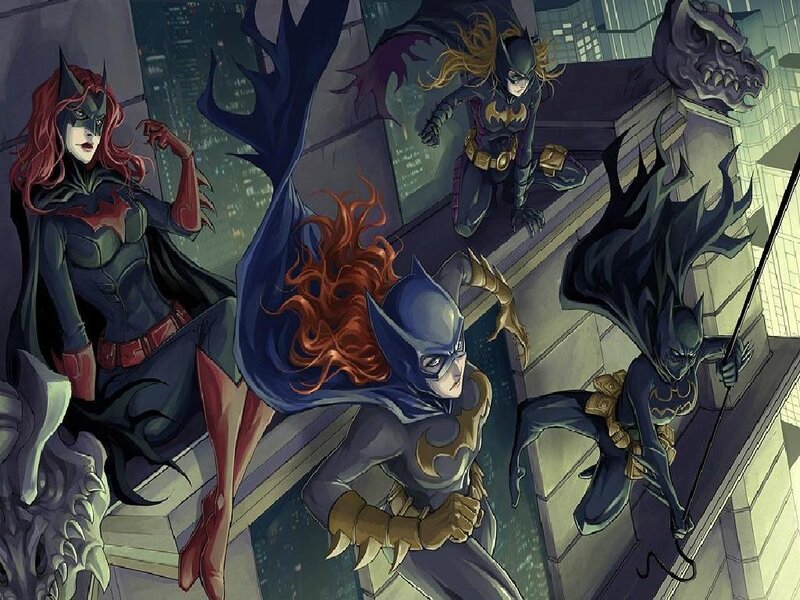 Batwoman Characters on Rooftop