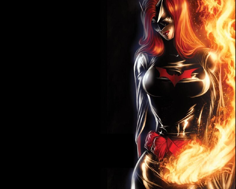 Batwoman in Flames