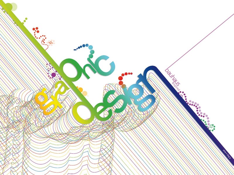 Bauhaus-inspired graphic design