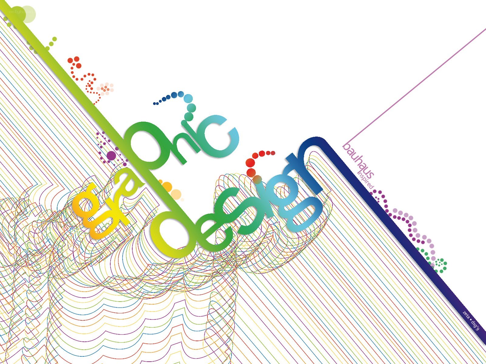 Bauhaus-inspired graphic design