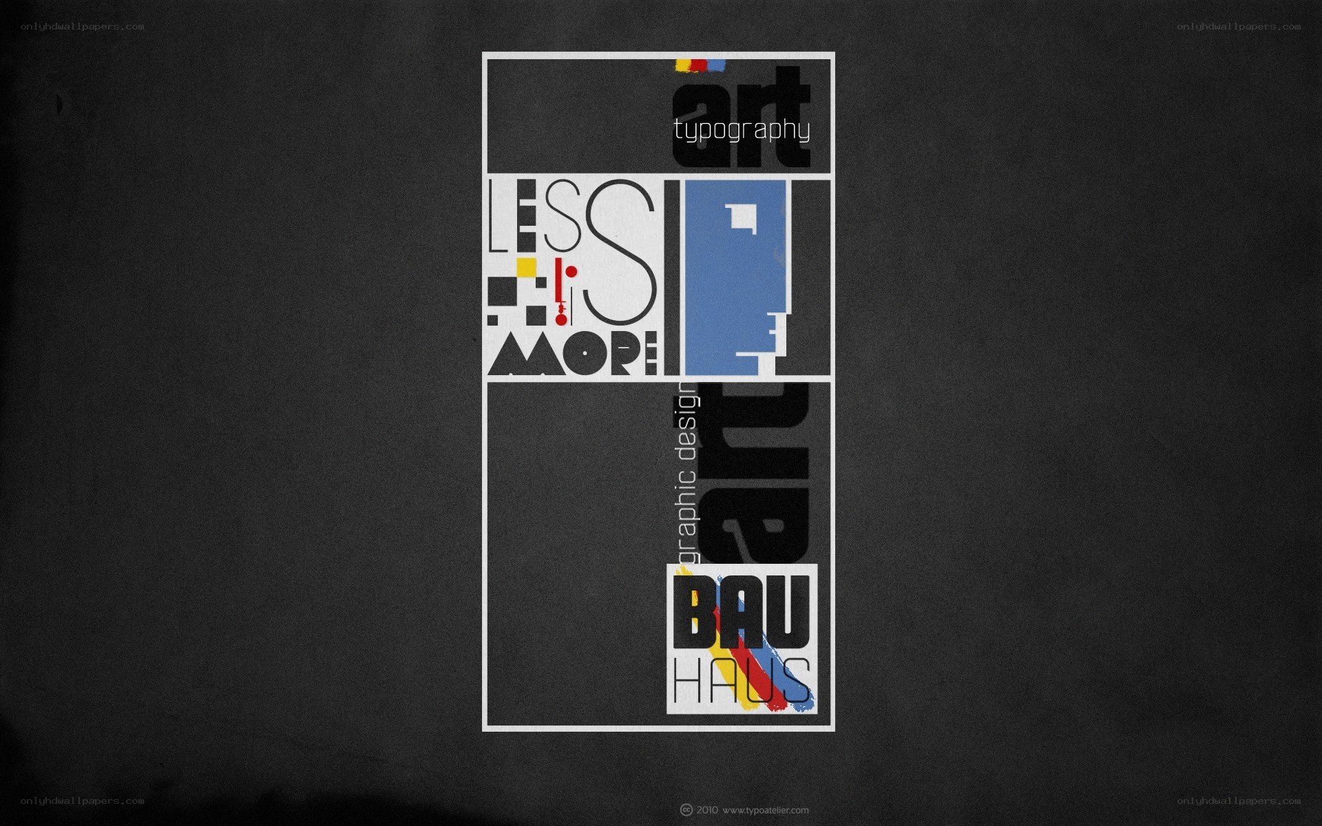 Bauhaus typography art