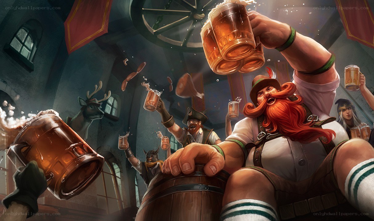 Bavarian beer celebration