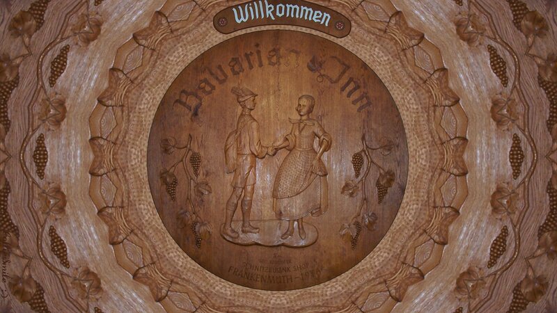 Bavarian Inn wooden carving