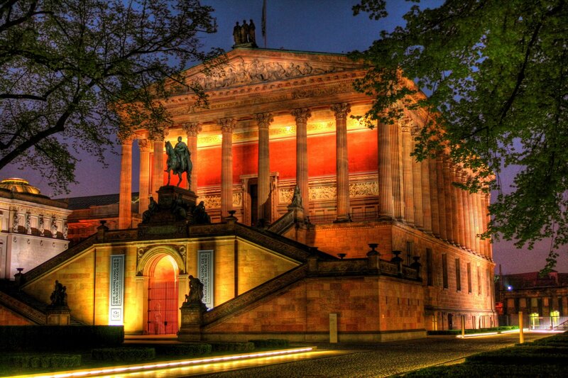 Bavarian National Museum at night