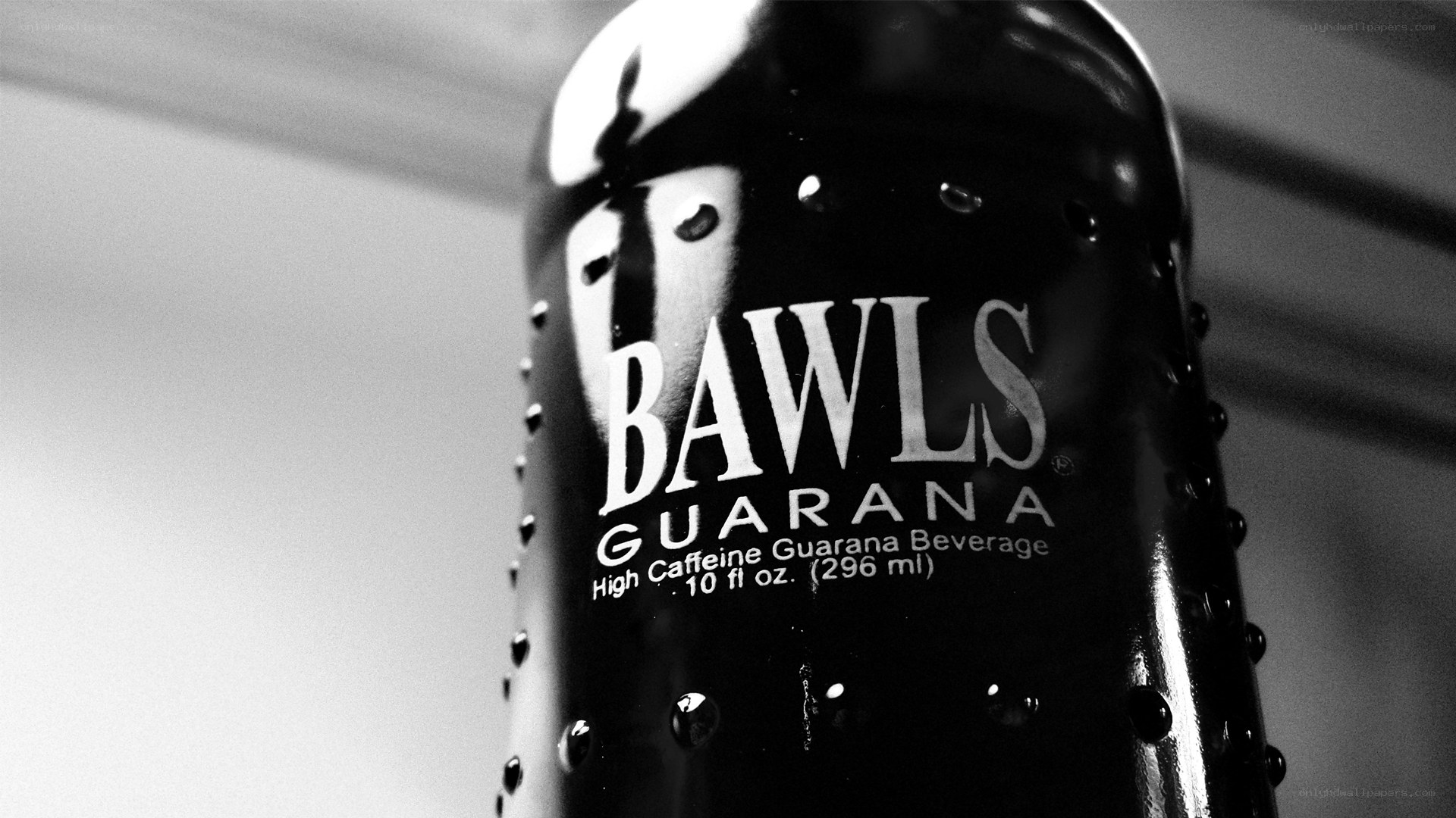 Bawls Guarana bottle close-up