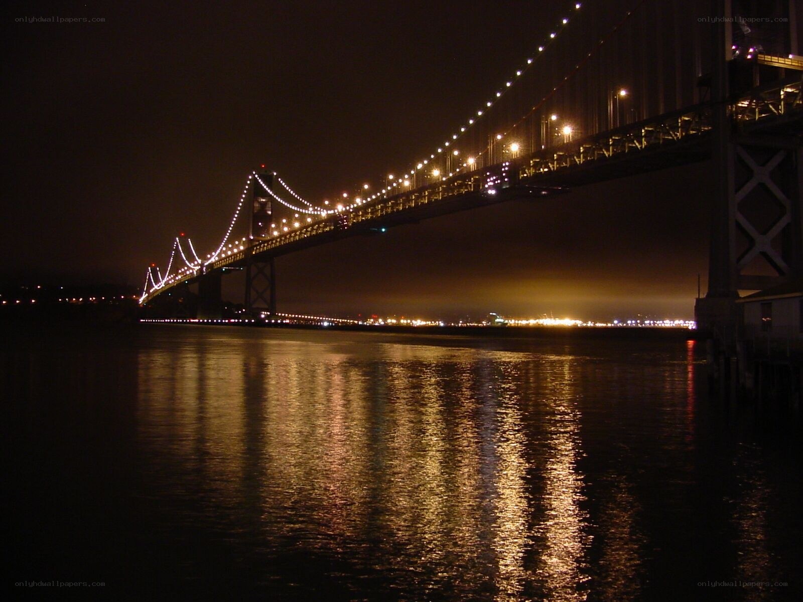 Bay Bridge at night