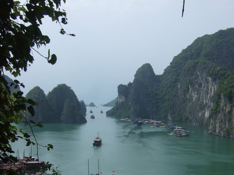Bay with limestone cliffs