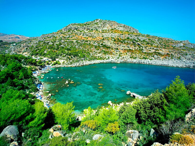 Bay with Turquoise Water
