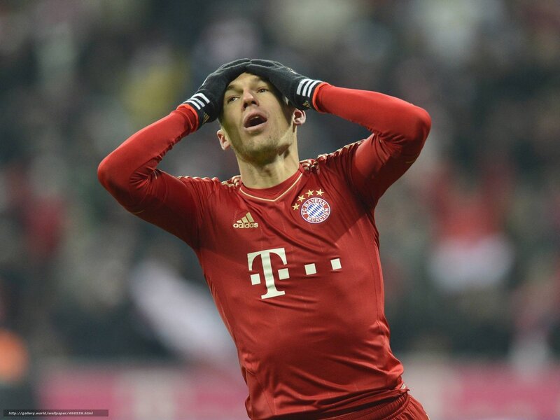 Bayern Munich player in red jersey