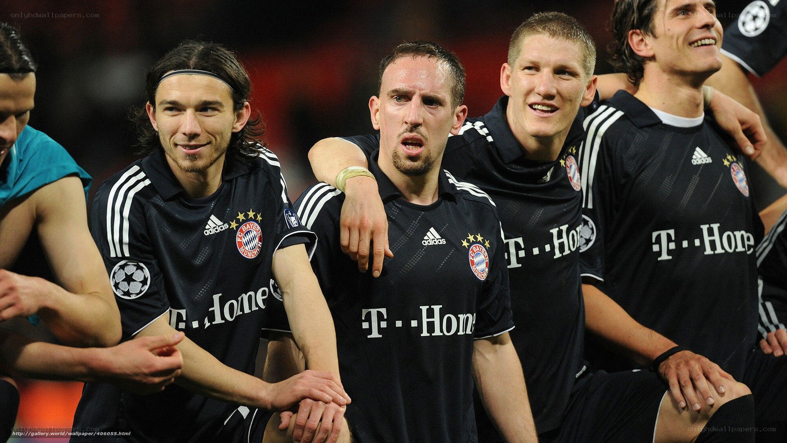 Bayern Munich players celebrate