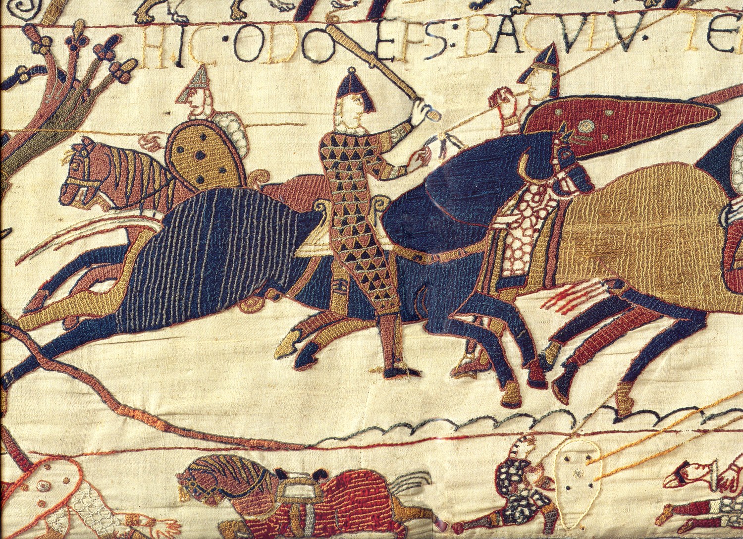 Bayeux Tapestry battle scene