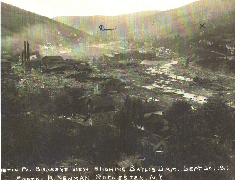 Baylis Dam destruction view
