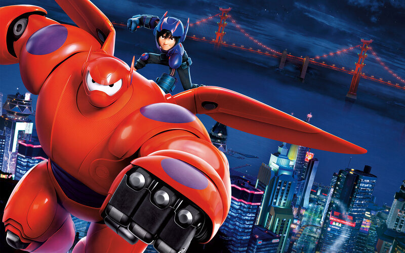 Baymax and Hiro in City