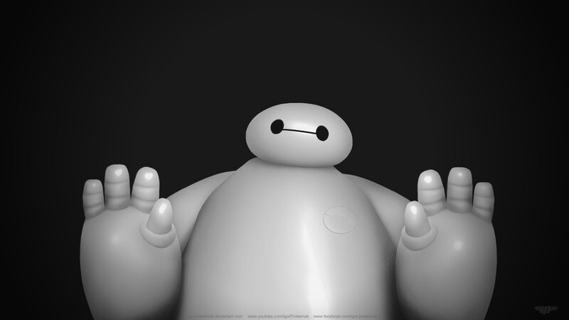 Baymax Robot Character — White