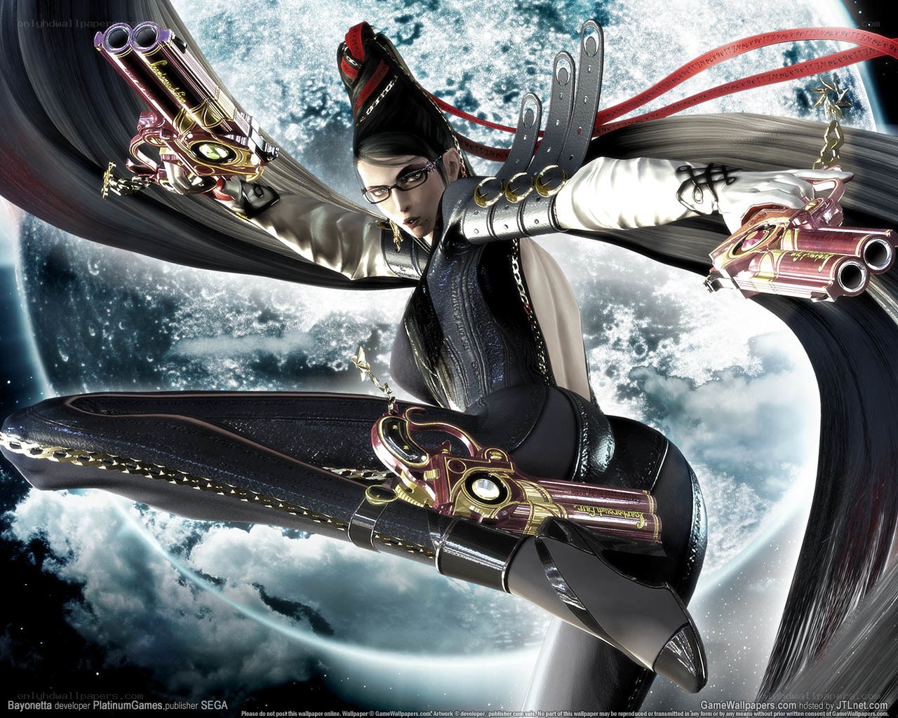 Bayonetta in action pose
