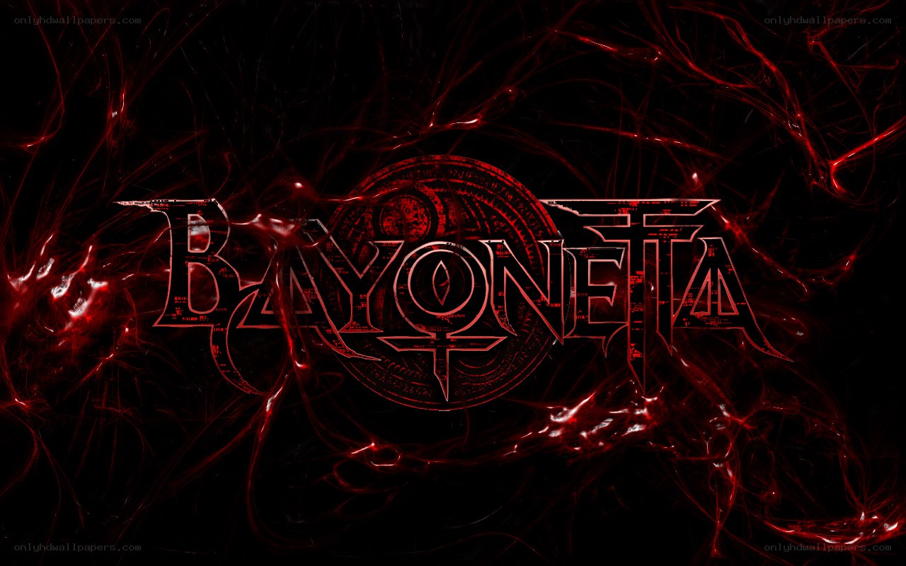 Bayonetta logo with red energy