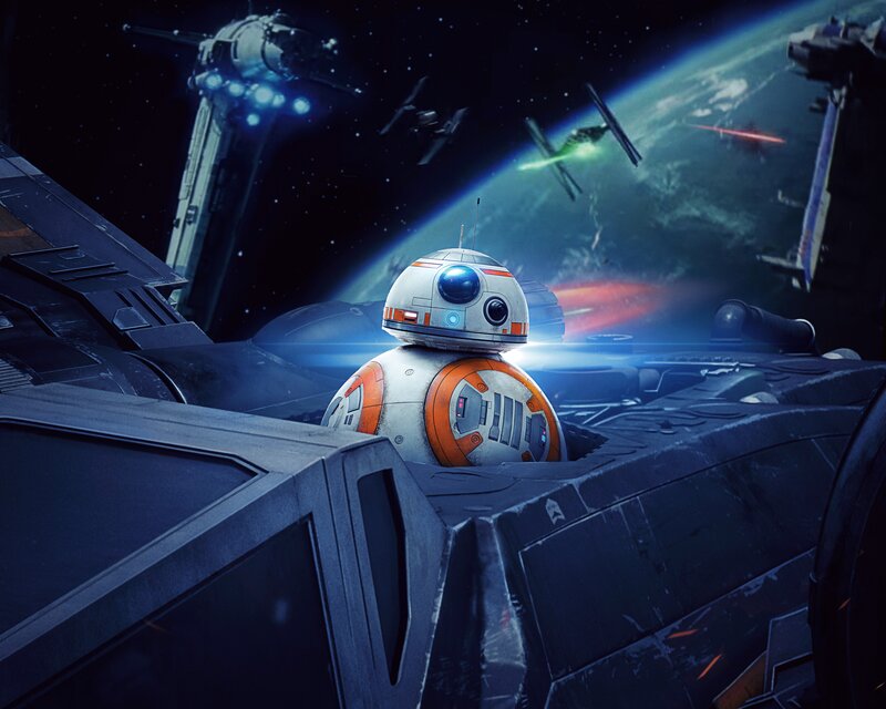 BB-8 Droid in Cockpit
