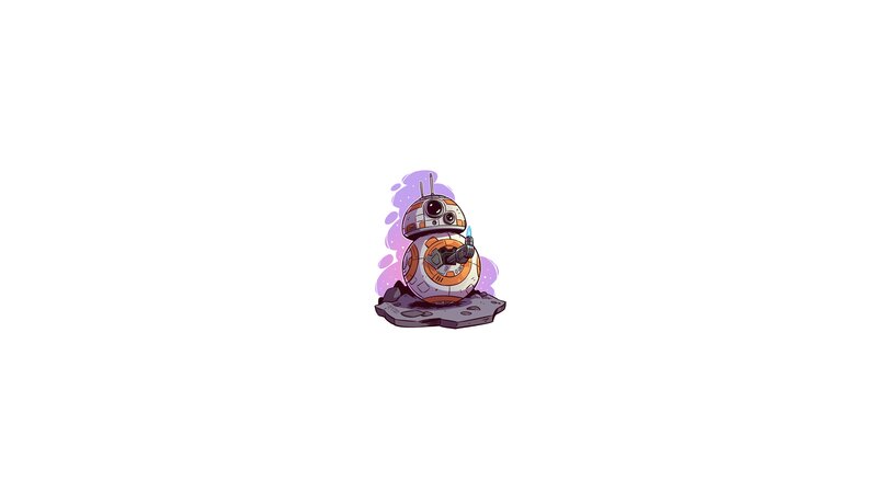 BB-8 Droid on Rock
