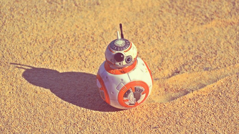 BB-8 Droid on Sand
