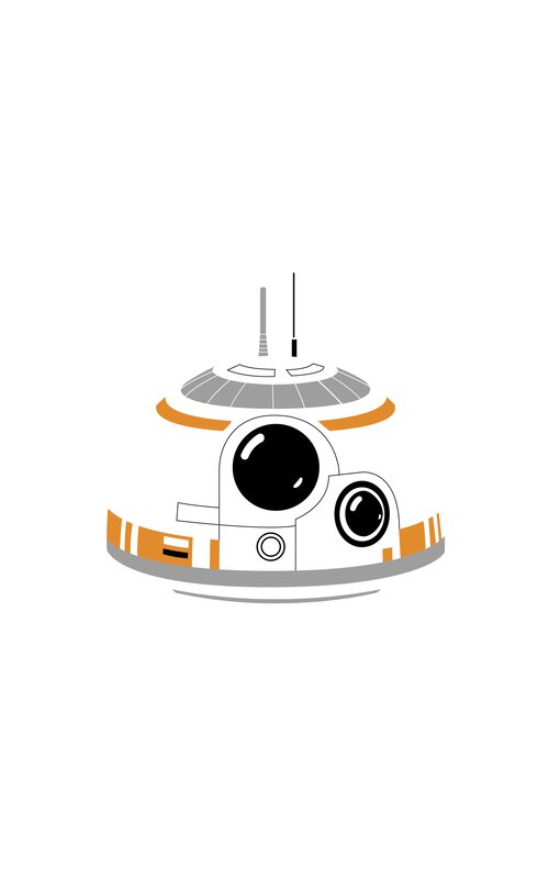 BB-8 Droid — White, Neutral