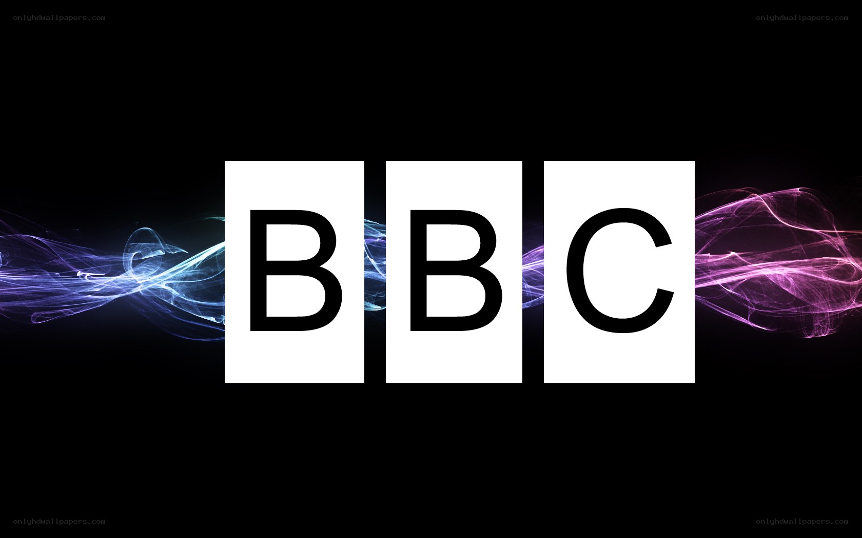 BBC logo with colorful smoke