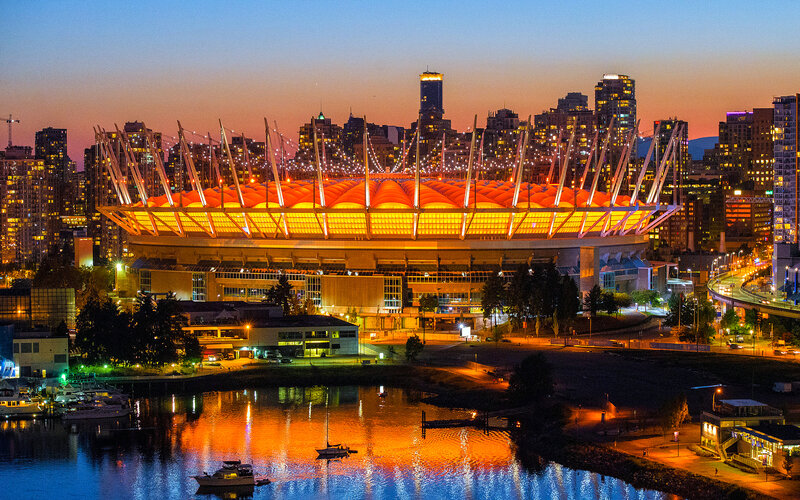 BC Place Stadium — Orange
