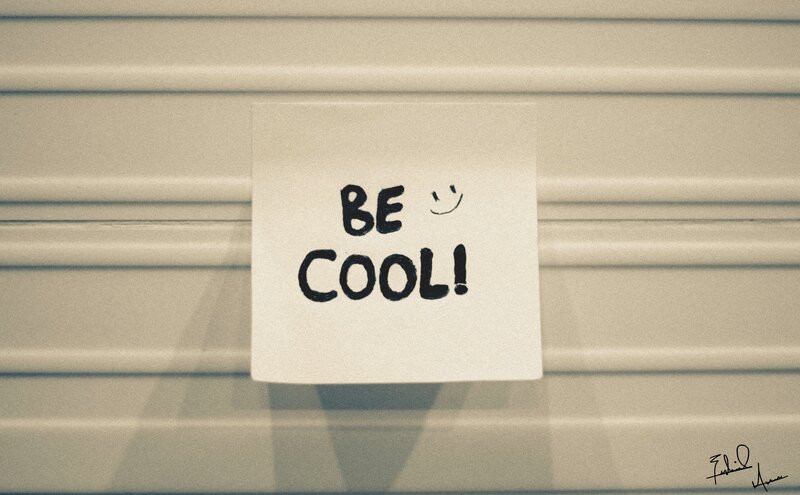 Be Cool note on wall