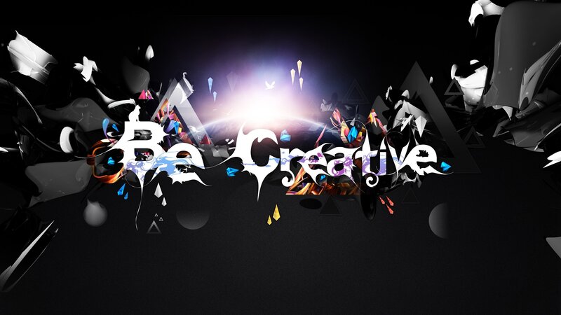 Be Creative text art