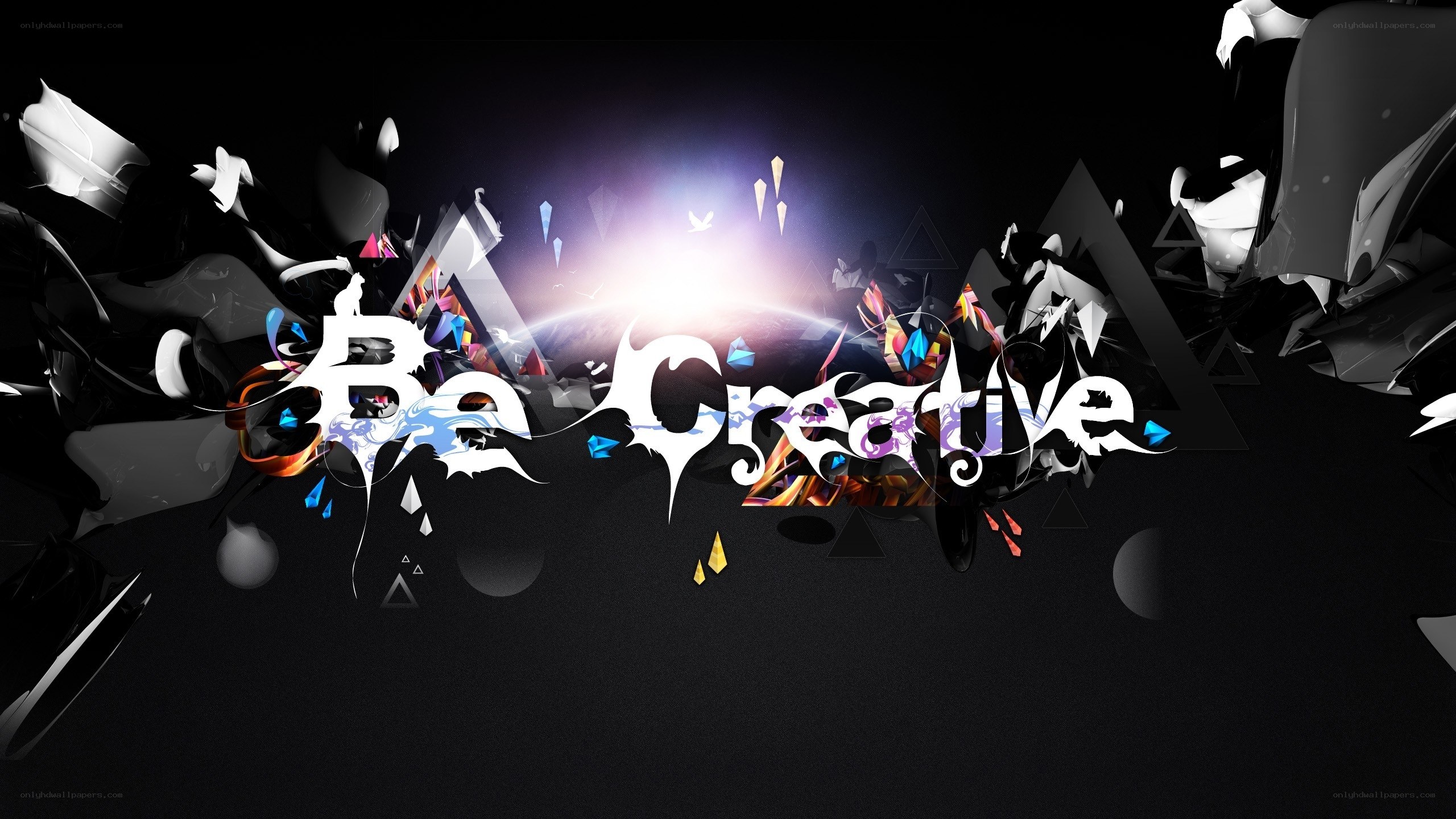Be Creative text art