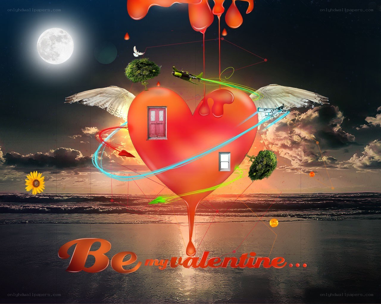Be my valentine heart