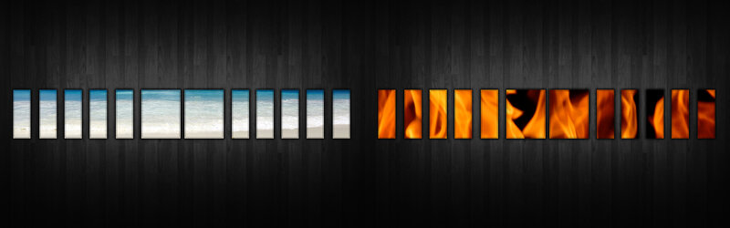 Beach and fire panels