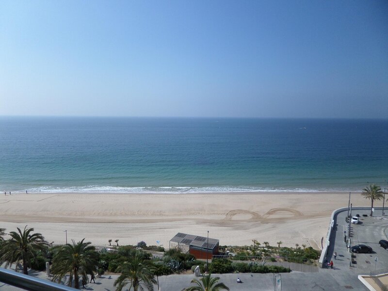 Beach and Ocean View — Blue, Calm