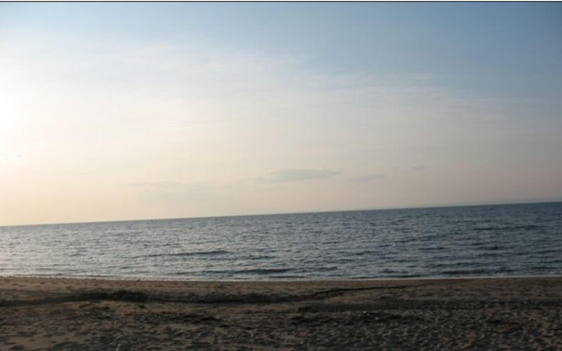 Beach at Dusk — Blue