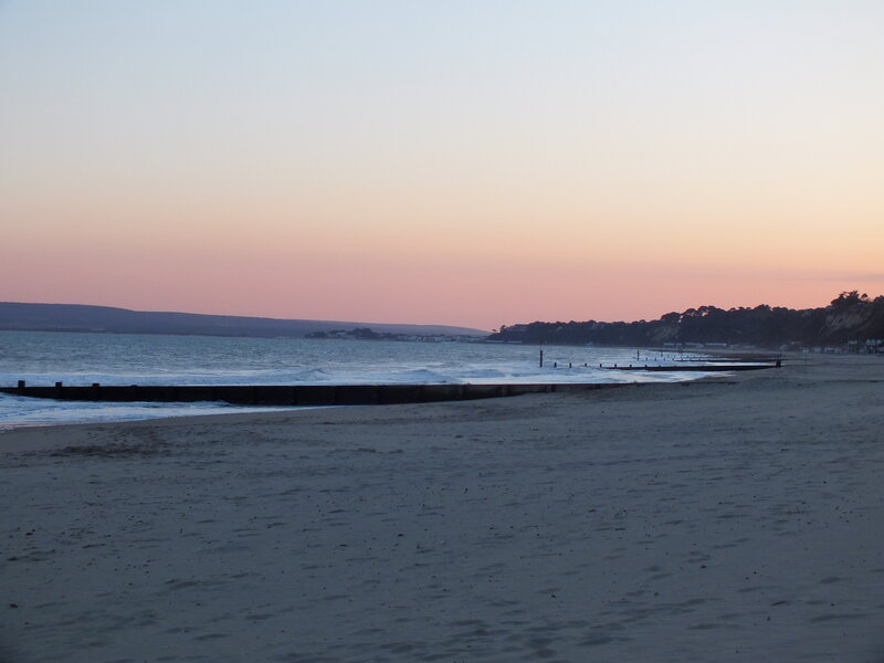 Beach at Dusk — Pink