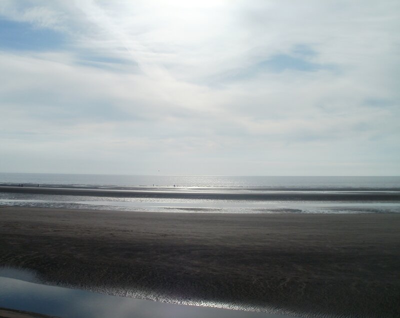 Beach at Low Tide — Gray