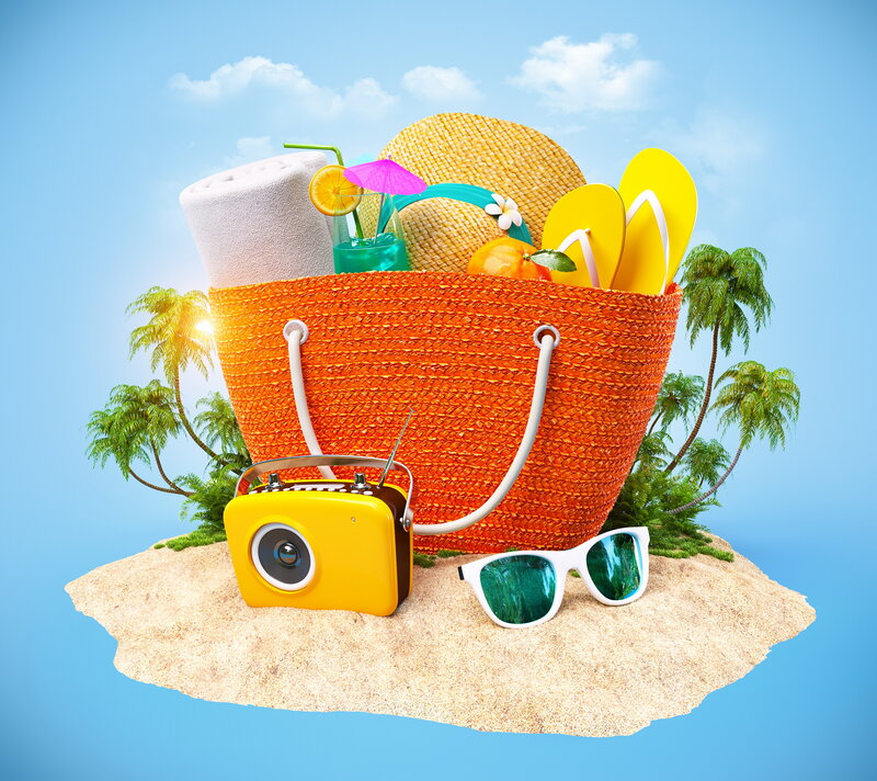 Beach Bag on Island