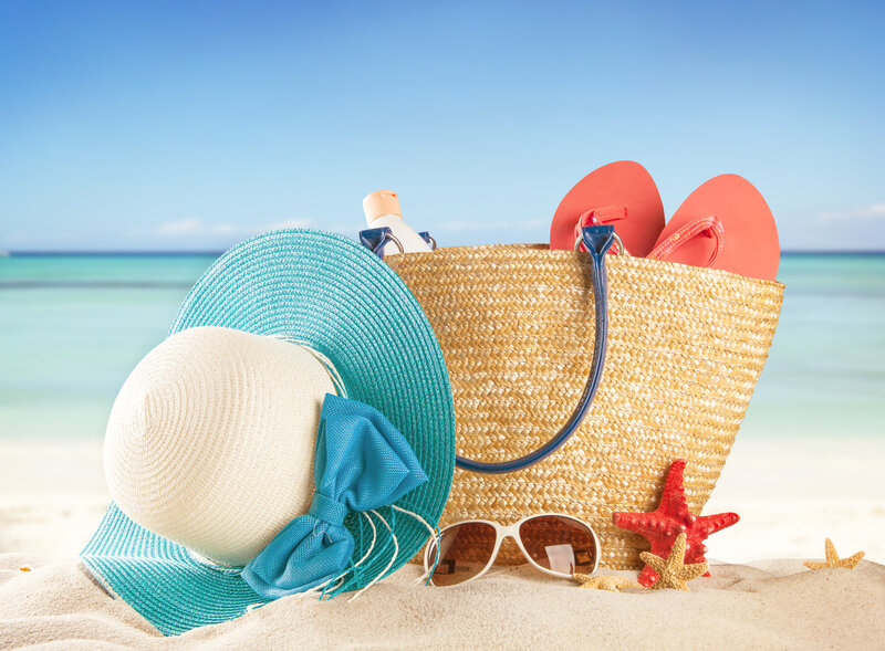Beach Bag with Accessories — Blue