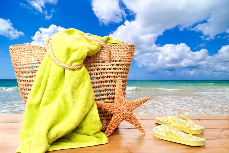 Beach Bag with Towel