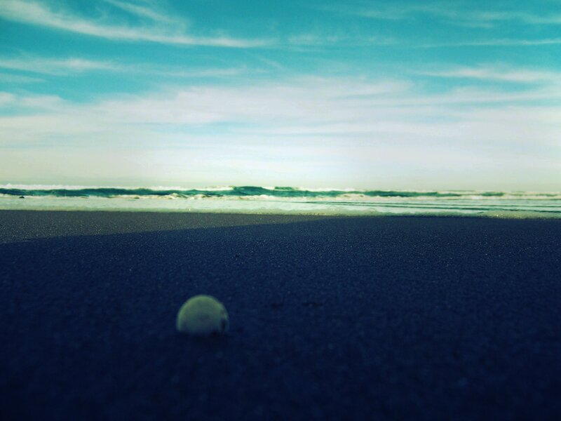 beach ball on sand