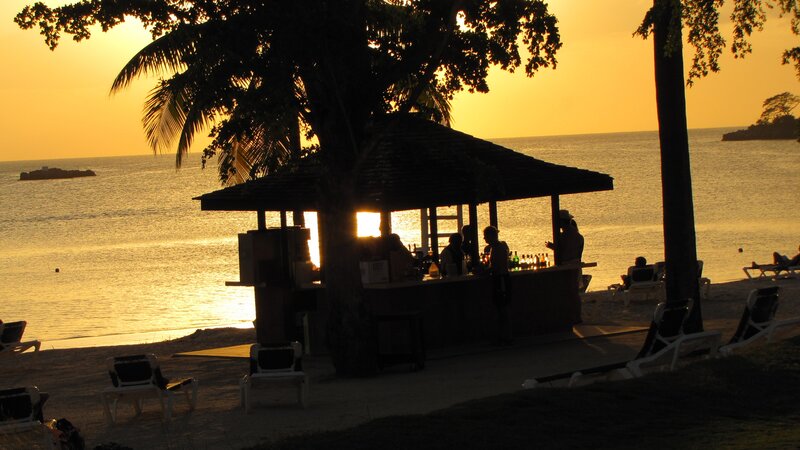 Beach Bar at Sunset