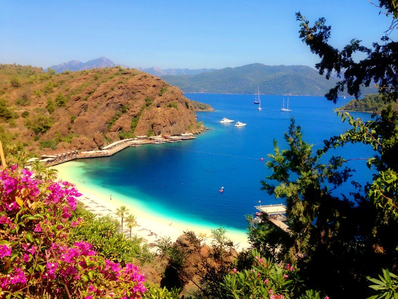 Beach Bay with Boats