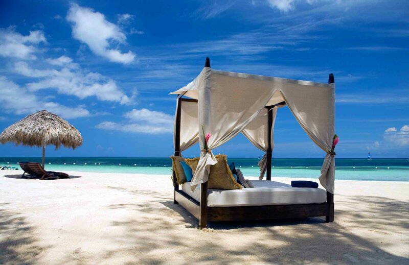 Beach Bed on Sand