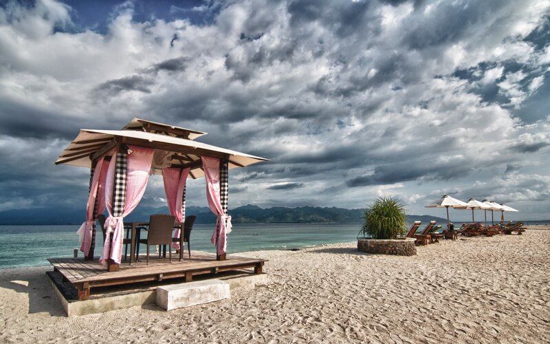 Beach Cabana on Sand