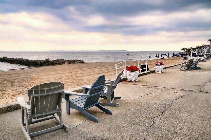 Beach Chairs on Boardwalk